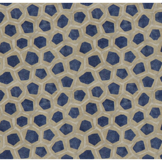 LEE JOFA MODERN HEXAGON VELVET SAPPHIRE