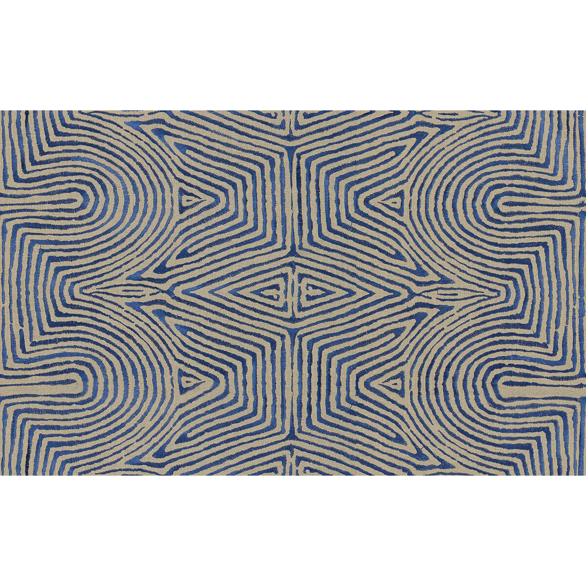 LEE JOFA MODERN JULIA EMB FLAX/BLUE