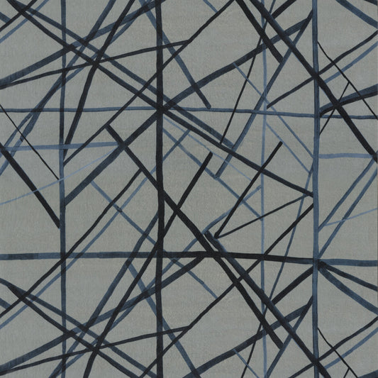LEE JOFA MODERN CHANNELS VELVET SLATE/BLUE