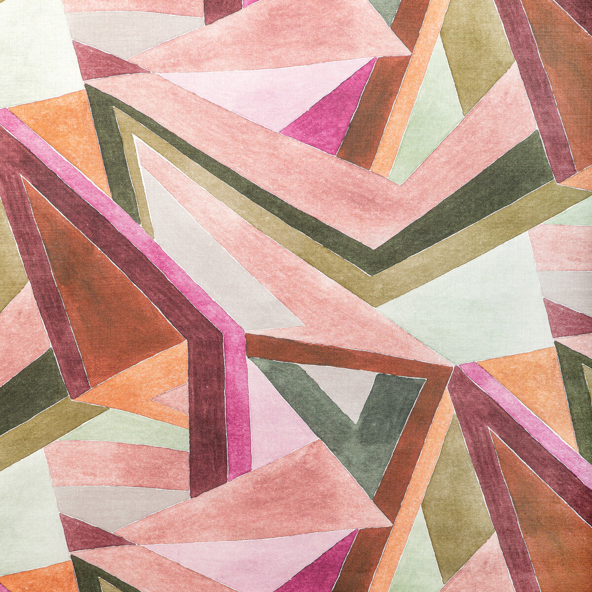 LEE JOFA MODERN ROULADE PRINT ROSE/LEAF