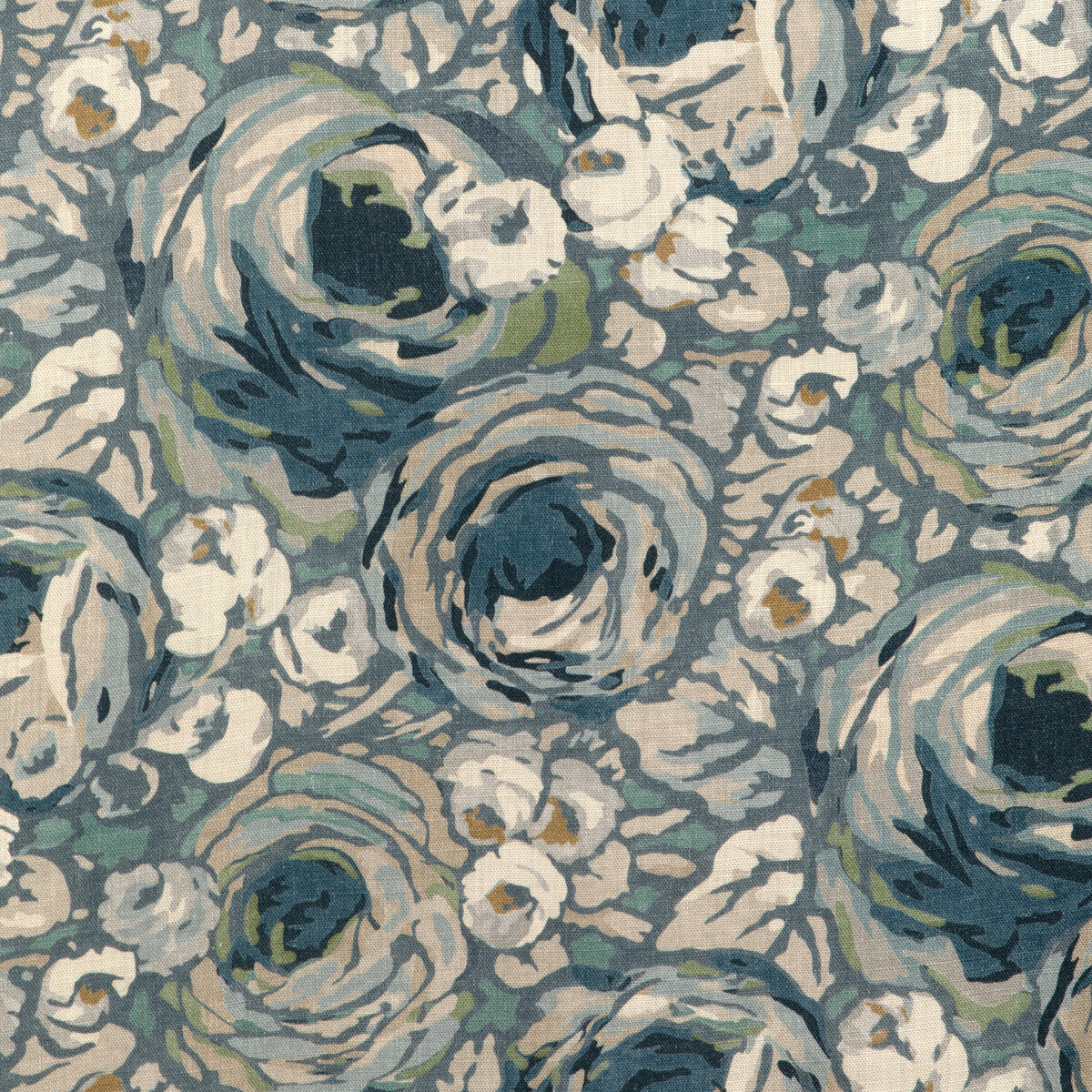 LEE JOFA MODERN ORCHARD PRINT BLUE/DENIM