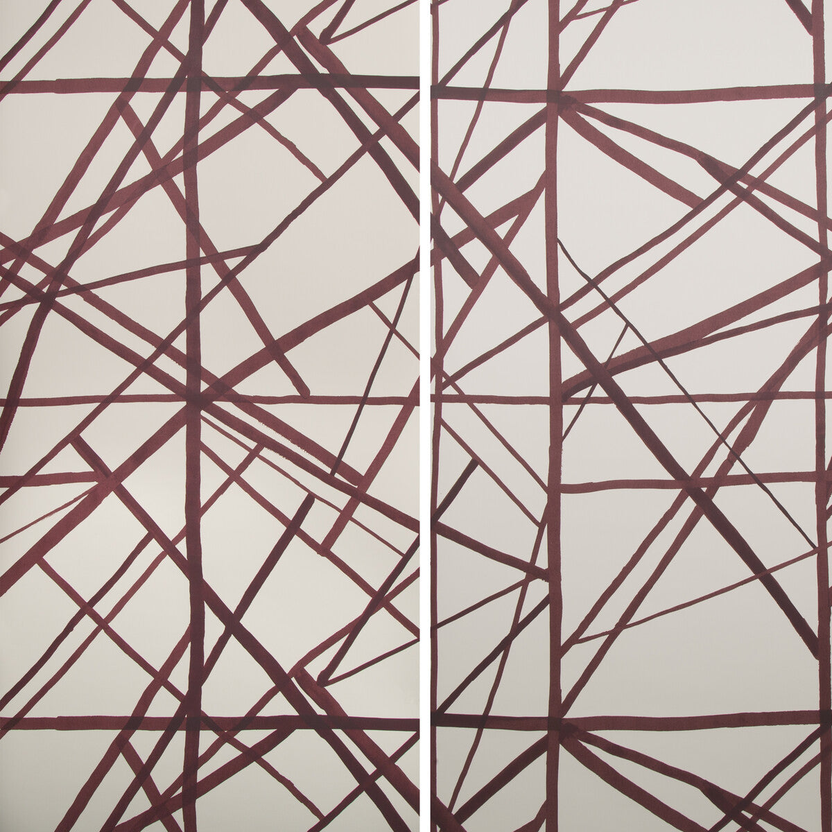 LEE JOFA MODERN CHANNELS PAPER PLUM/OATMEAL
