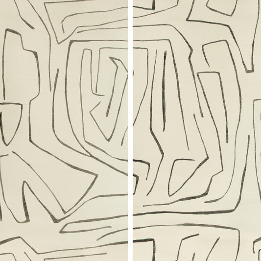 LEE JOFA MODERN GRAFFITO II IVORY/EBONY