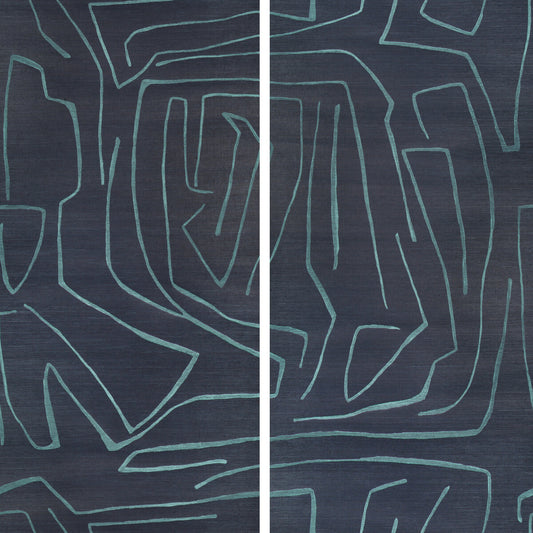 LEE JOFA MODERN GRAFFITO II NAVY