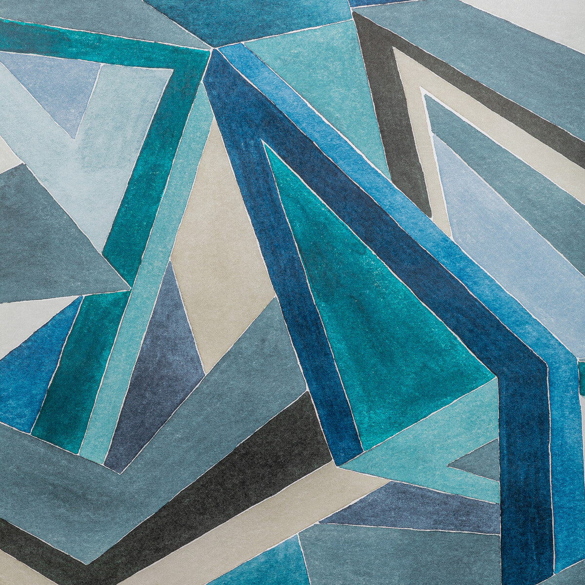 LEE JOFA MODERN ROULADE PAPER NAVY/TEAL