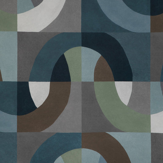 LEE JOFA MODERN COLONNADE PAPER INDIGO