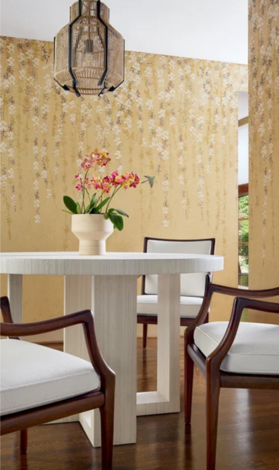 Thibaut: Blossom Mural (2 panels) TM24453 in Blue