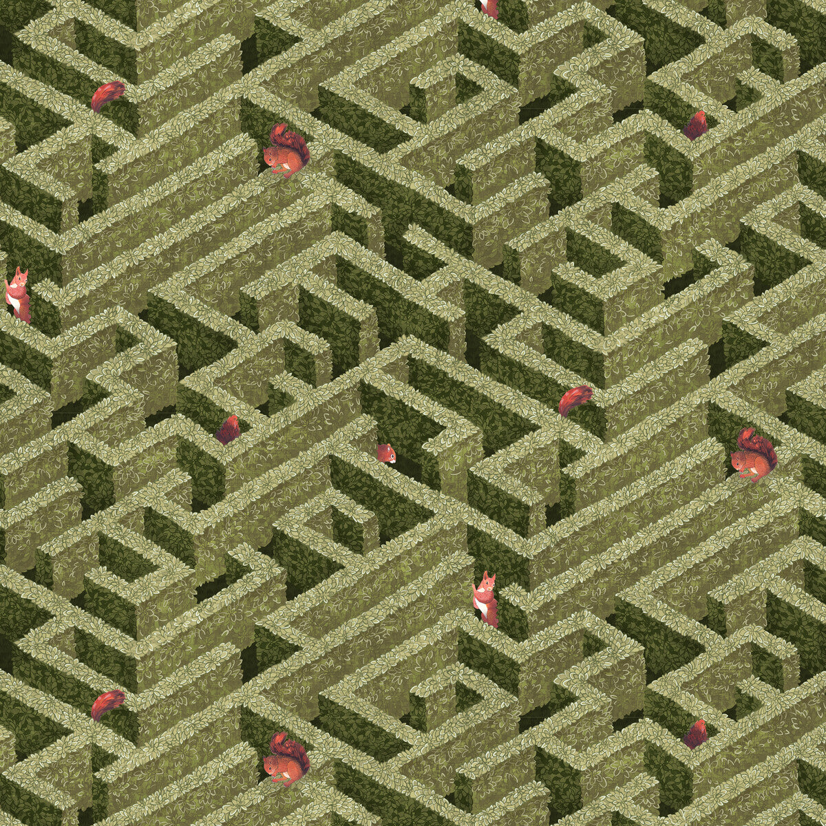 KRAVET COUTURE LABYRINTH WITH SQUIRRELS 01