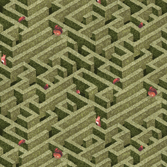 KRAVET COUTURE LABYRINTH WITH SQUIRRELS 01