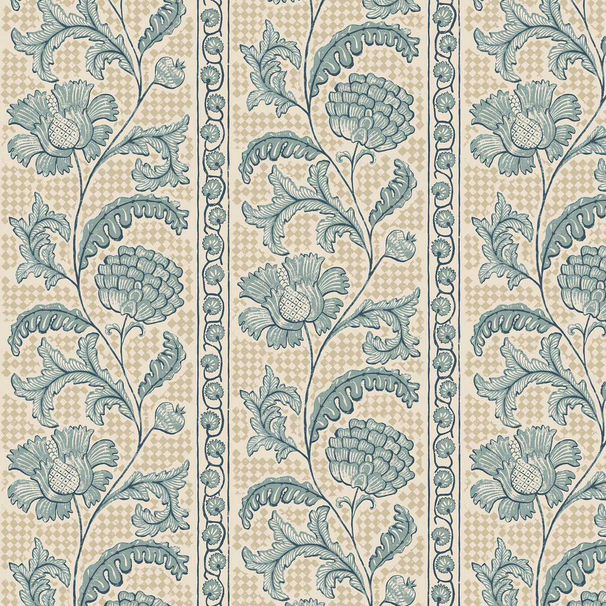KRAVET COUTURE FLORAL CHECK 01