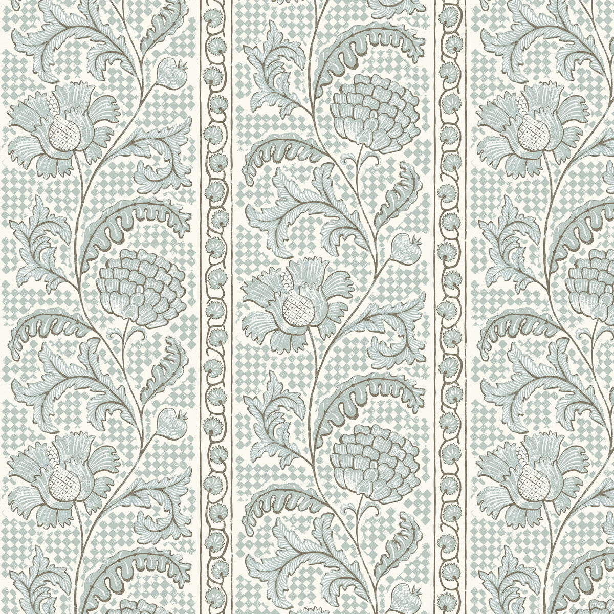 KRAVET COUTURE FLORAL CHECK 21