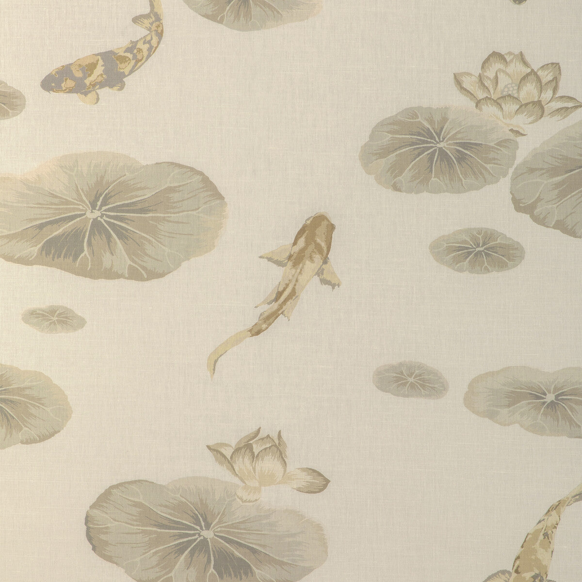 KRAVET COUTURE LOTUS PRINT SANDSTONE