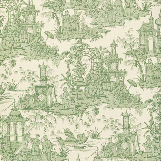LEE JOFA PAGODA TOILE PAPER GREEN