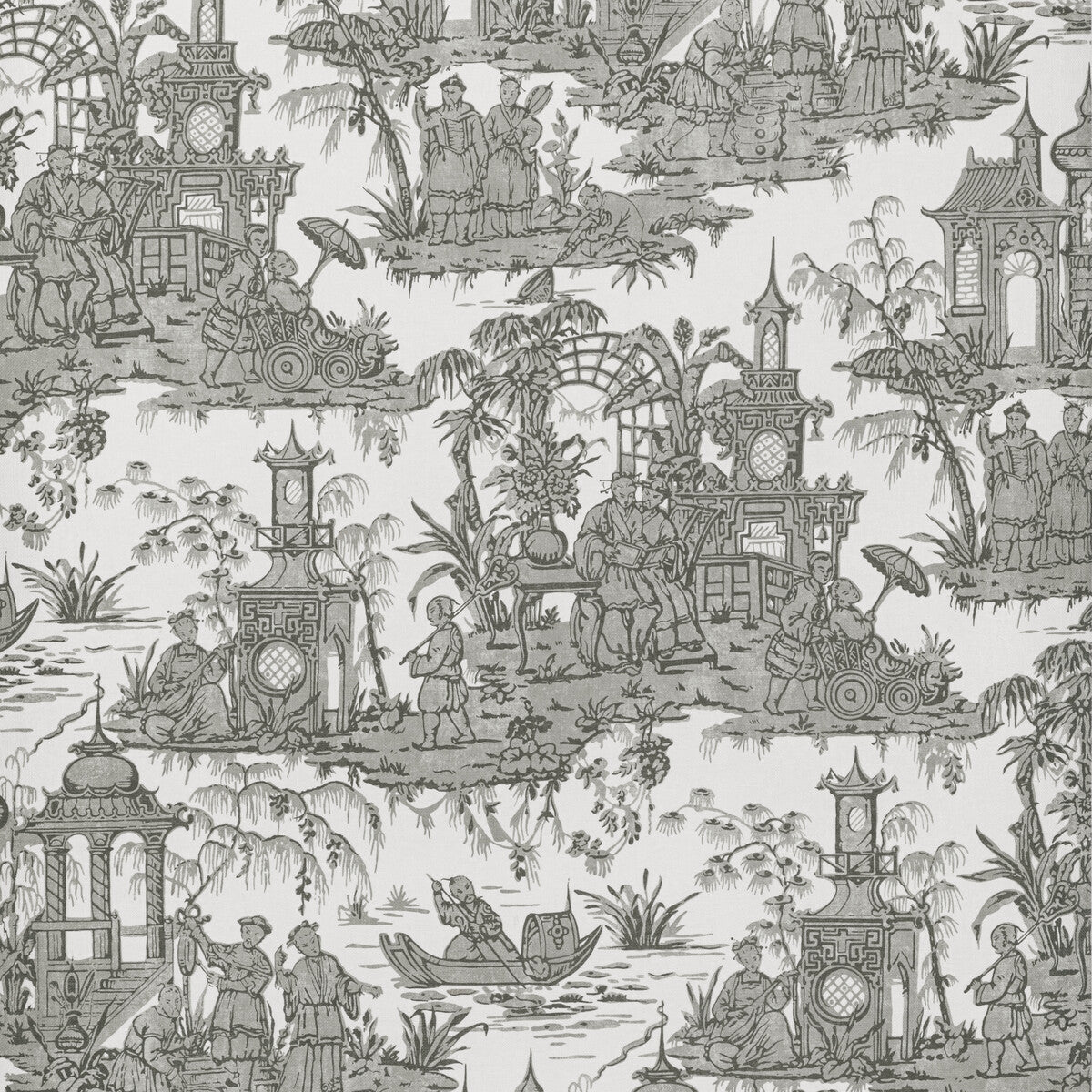 LEE JOFA PAGODA TOILE PAPER COAL