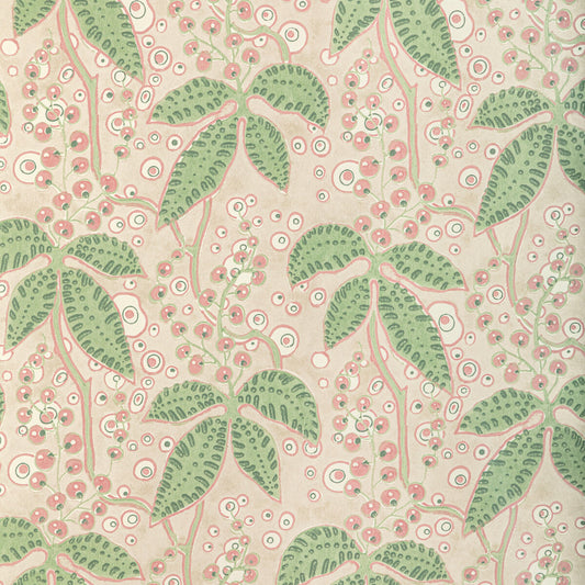 LEE JOFA PUTNAM PAPER GREEN/ROSE