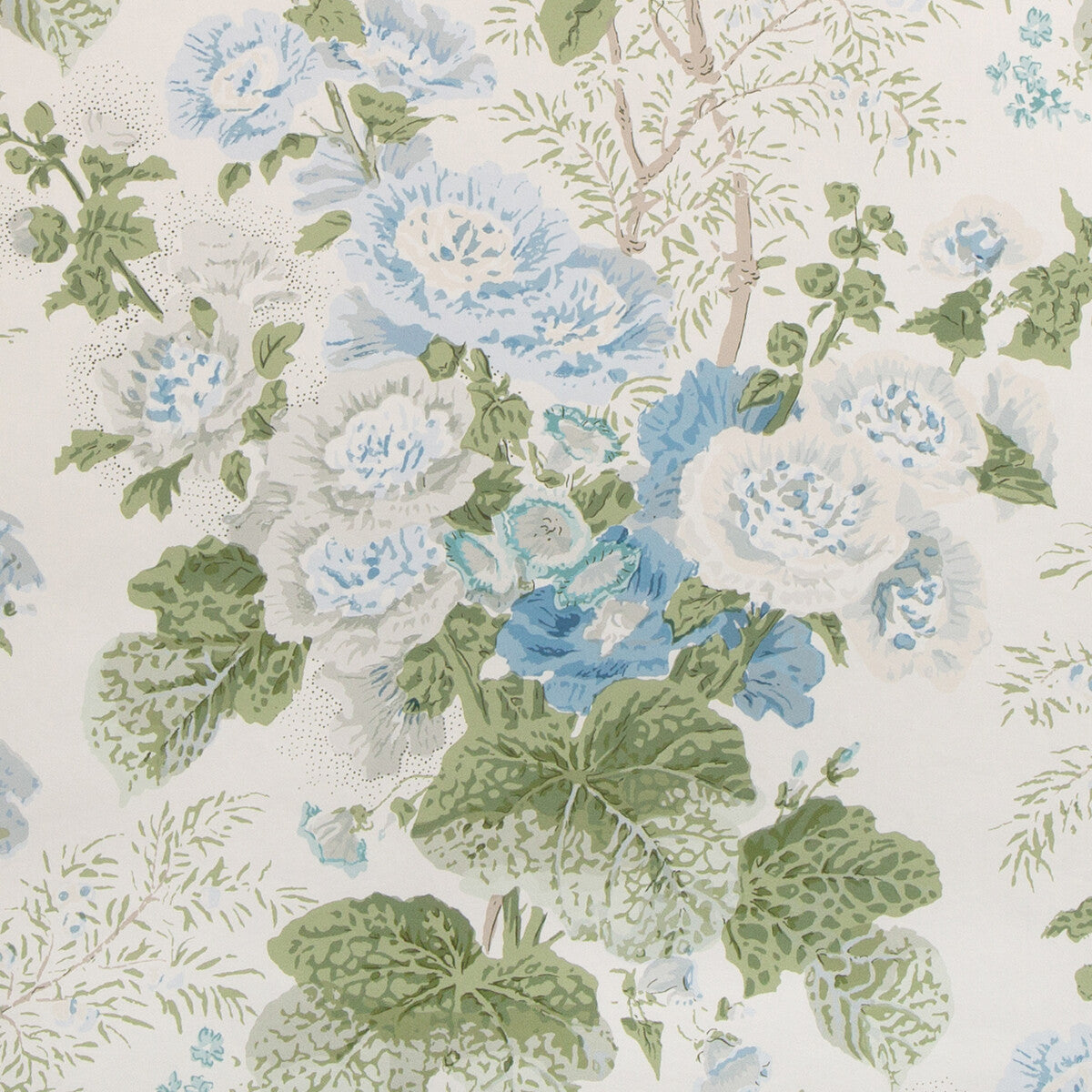 LEE JOFA GRAND ALTHEA WP BLUE/LEAF