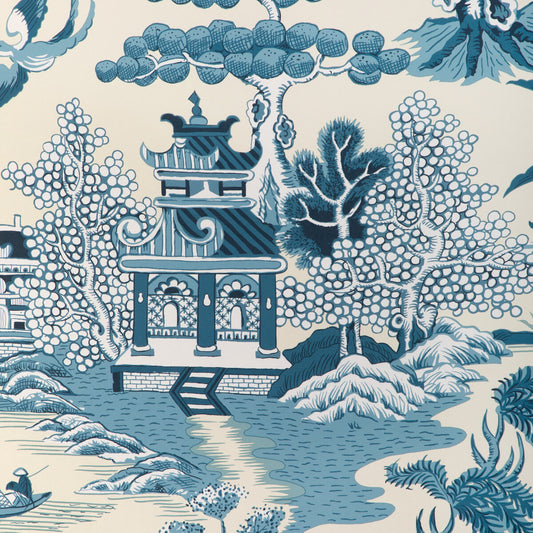 LEE JOFA WILLOW LAKE PAPER TEAL