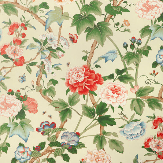 LEE JOFA GARDENIA PAPER RED/GREEN