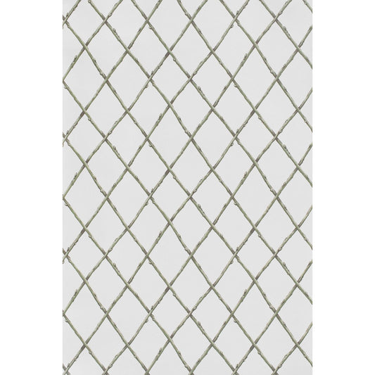 LEE JOFA BARE TWIG TRELLIS WP GREEN