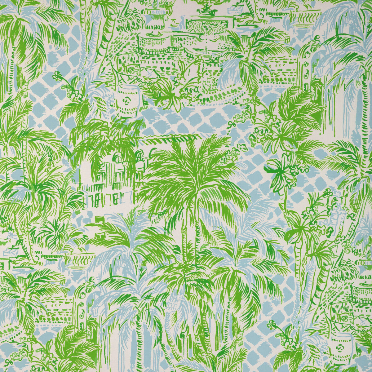 LEE JOFA PALM BEACH WP BLUE/GREEN