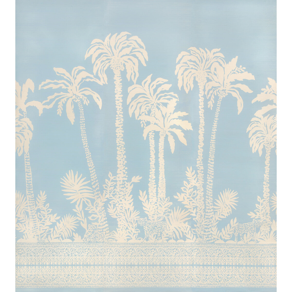 LEE JOFA PALMS WAY MURAL GC BLUE