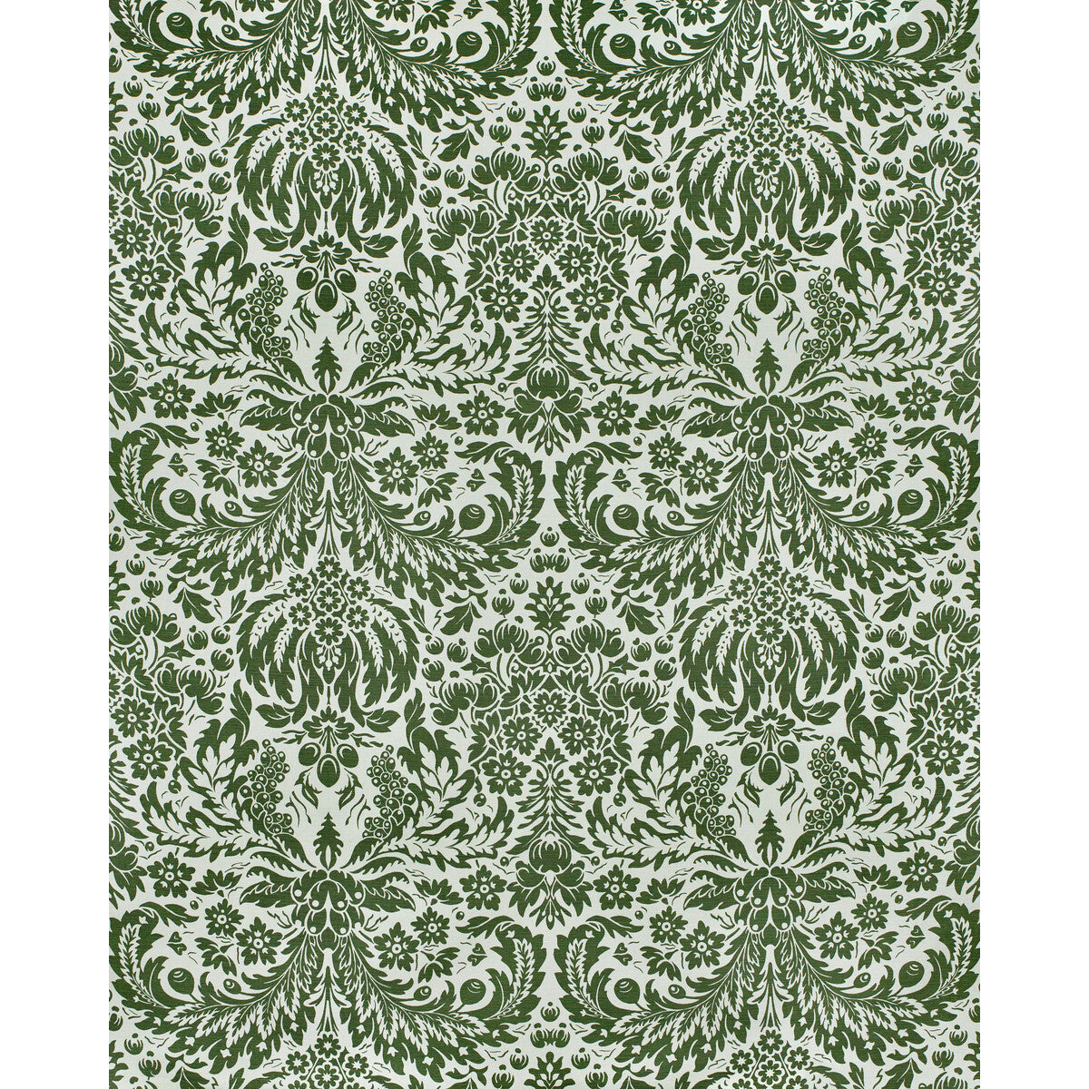 LEE JOFA DAMASK WP DARK GREEN
