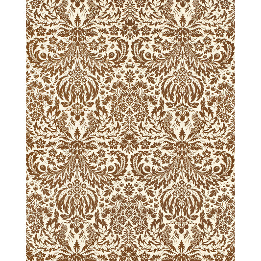 LEE JOFA DAMASK WP BROWN