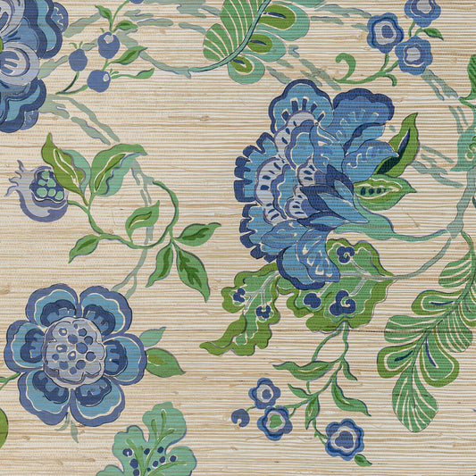 LEE JOFA SOMERSET GRASSCLOTH BLUE