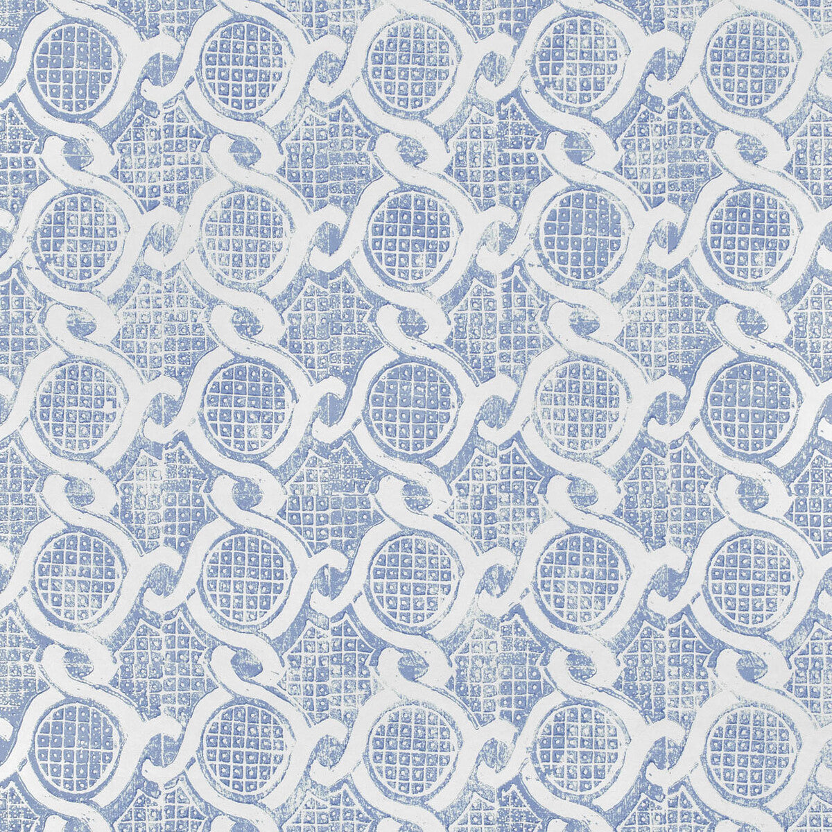 LEE JOFA CHAIN WALLPAPER BLUE