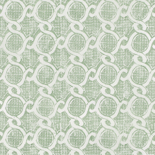 LEE JOFA CHAIN WALLPAPER GREEN