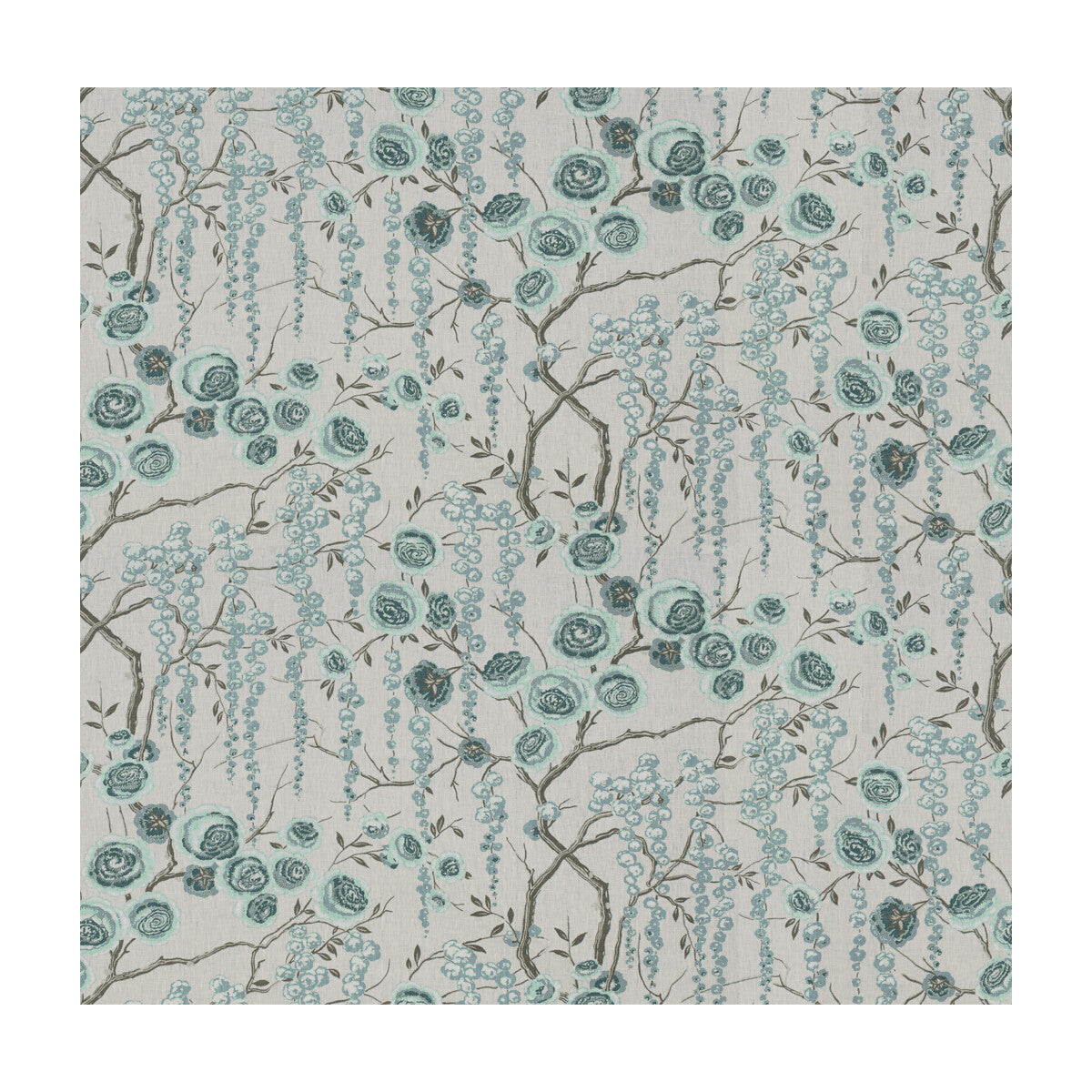 KRAVET BASICS PEONYTREE AQUAMARINE