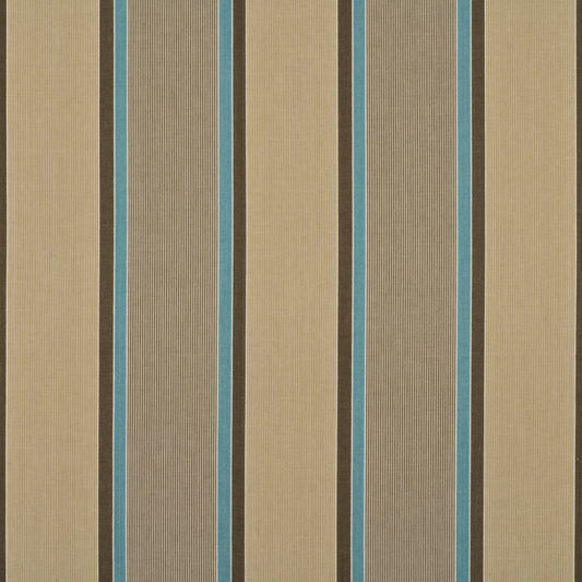 BAKER LIFESTYLE CASSON STRIPE AQUA/BEIGE