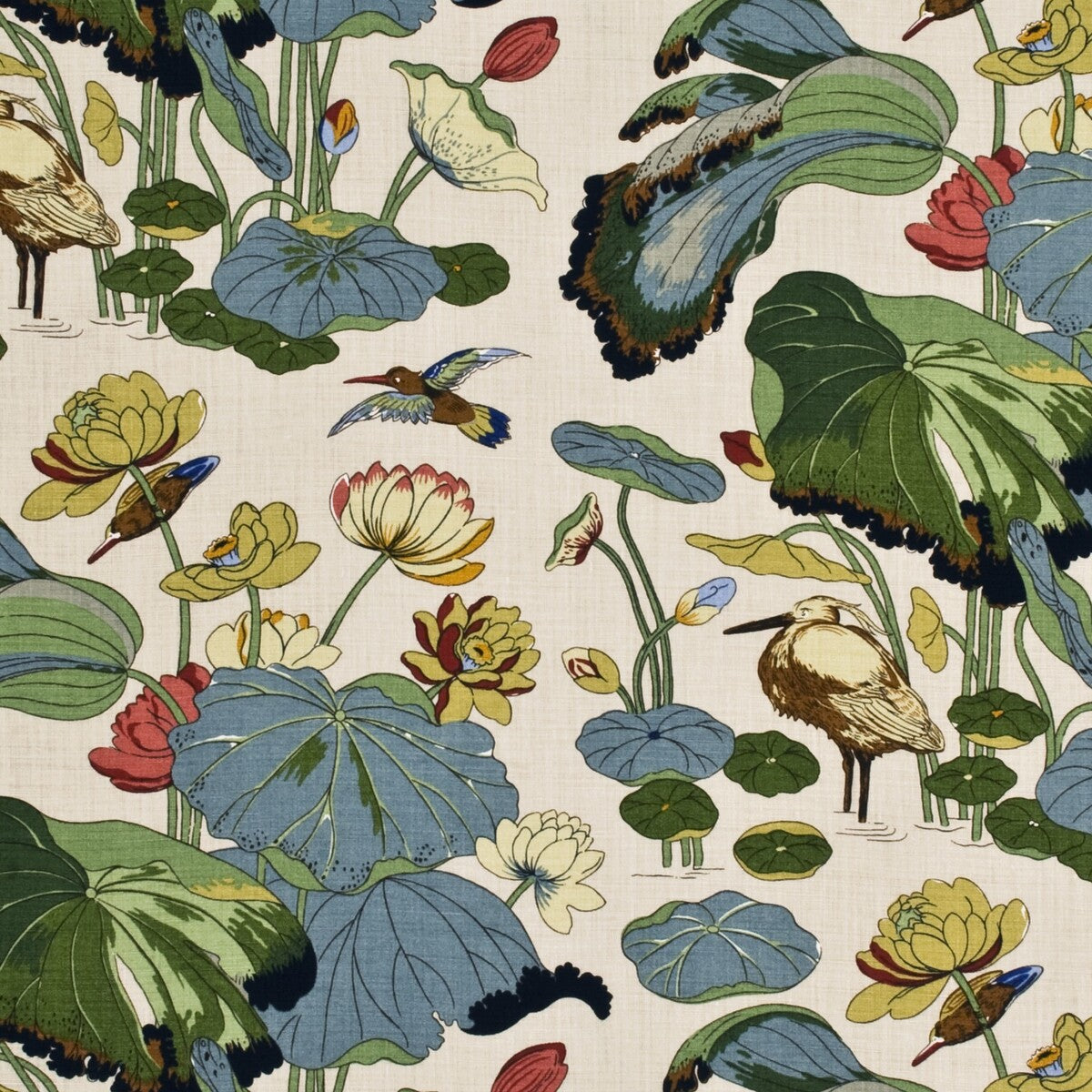 G P & J BAKER NYMPHEUS - LINEN STONE/PISTACHIO