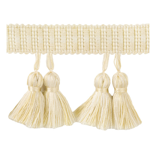 KRAVET BASICS PAIRED TASSELS LIMESTONE