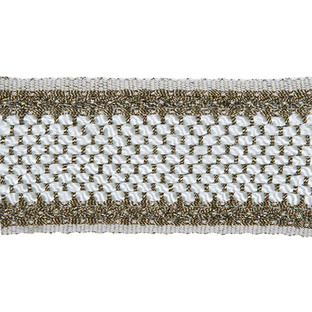 KRAVET COUTURE HAMMERED BRAID TITANIUM