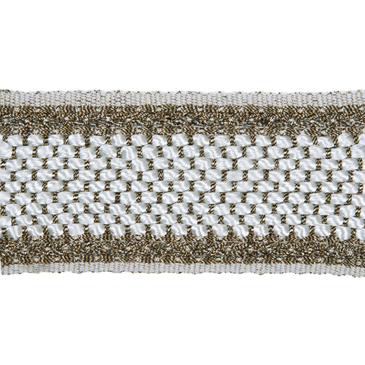 KRAVET COUTURE HAMMERED BRAID TITANIUM