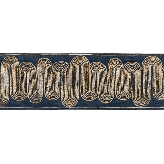 KRAVET COUTURE ISCHIA TAPE GOLD/NAVY