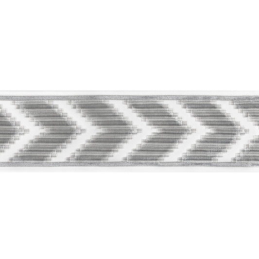 KRAVET COUTURE CHEVRON VELVET TAPE GREY