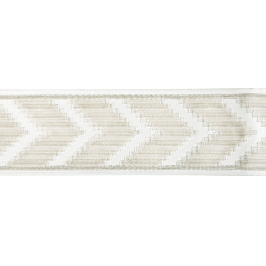 KRAVET COUTURE CHEVRON VELVET TAPE BLANC