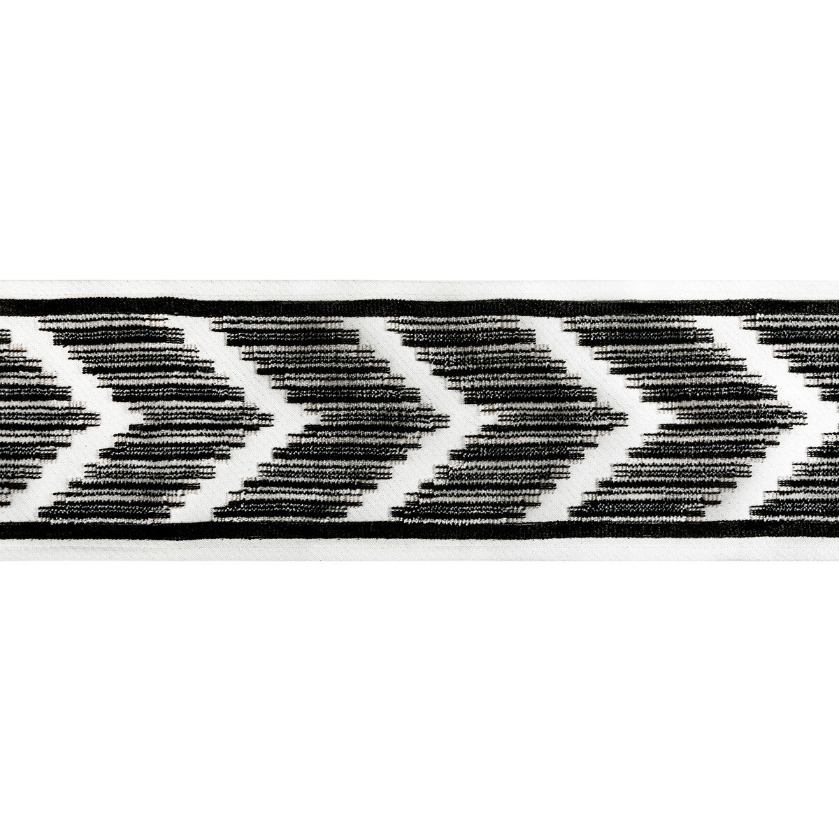 KRAVET COUTURE CHEVRON VELVET TAPE NOIR
