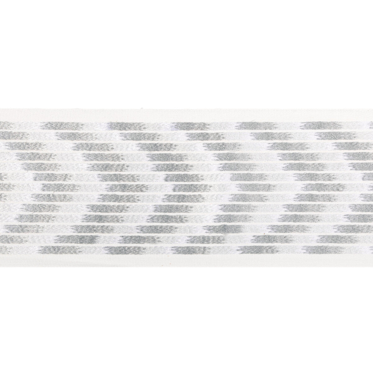 KRAVET COUTURE CHEVRON WIDE TAPE SILVER