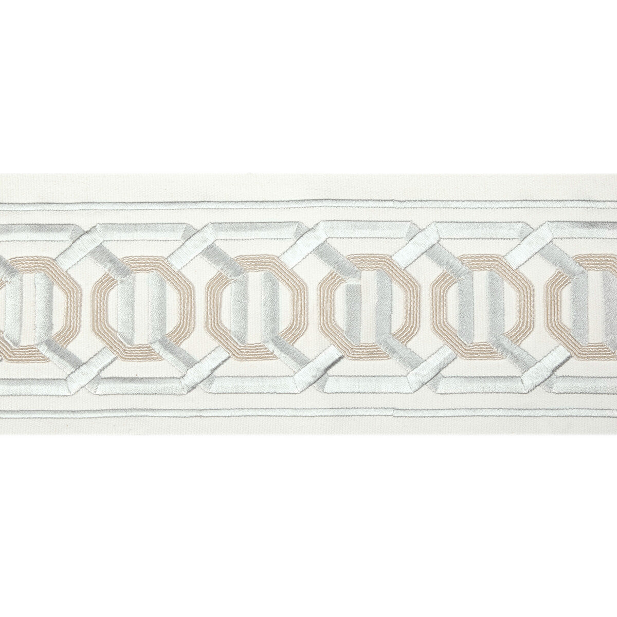 KRAVET COUTURE OCTAGON WIDE TAPE SILVER