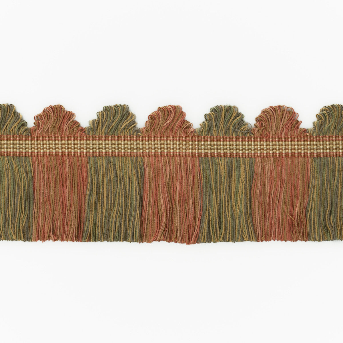 G P & J BAKER PERANDOR FAN TOP CUT FRINGE APRICOT