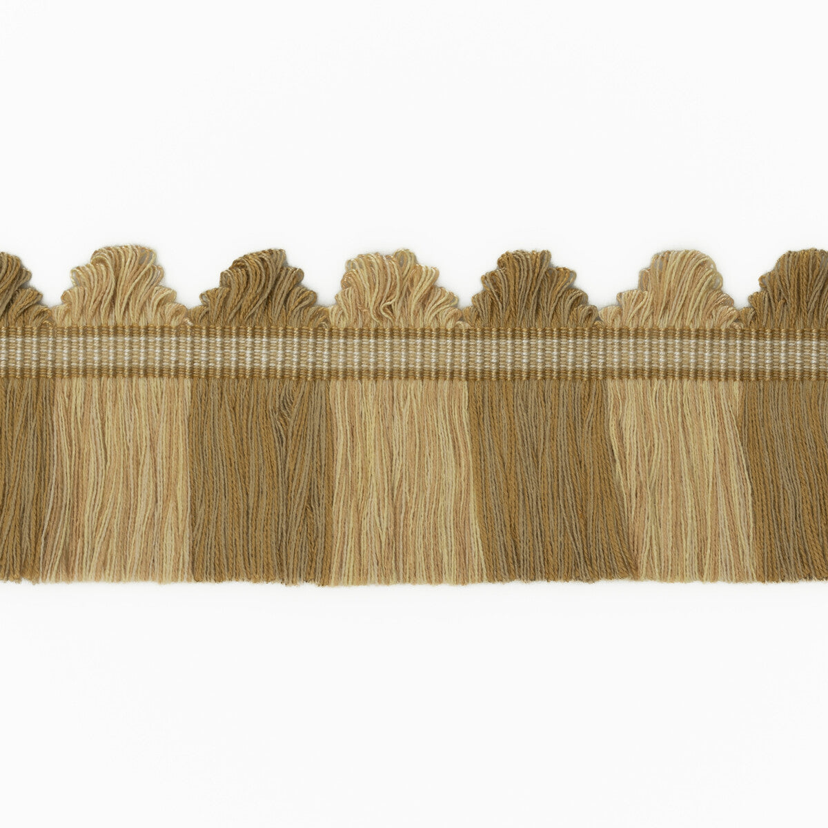 G P & J BAKER PERANDOR FAN TOP CUT FRINGE GOLD