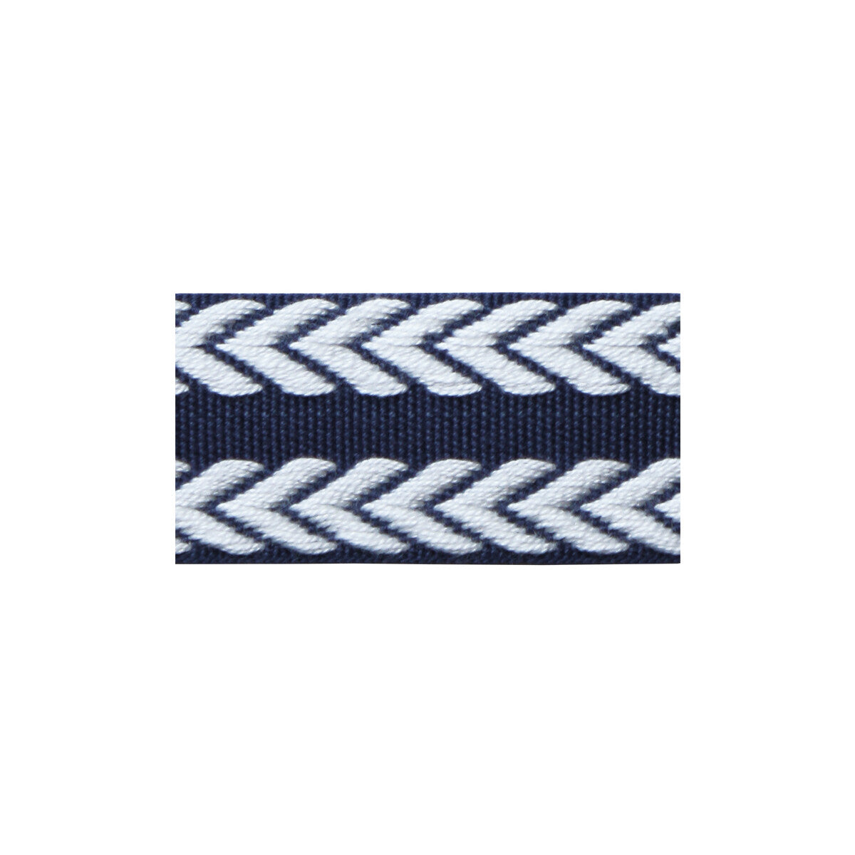 LEE JOFA CHEVRON BRAID NAVY & WHITE