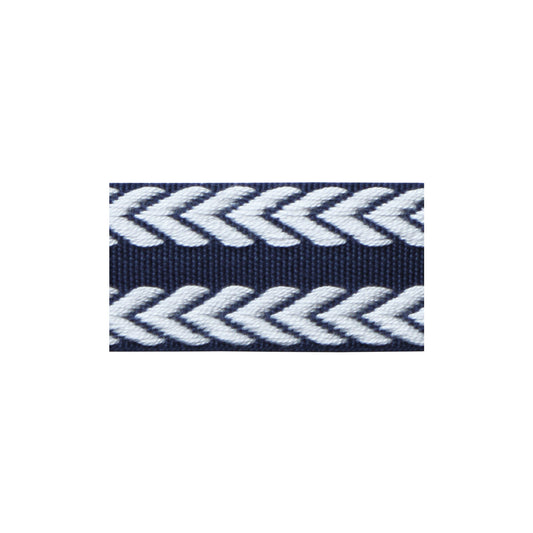 LEE JOFA CHEVRON BRAID NAVY & WHITE