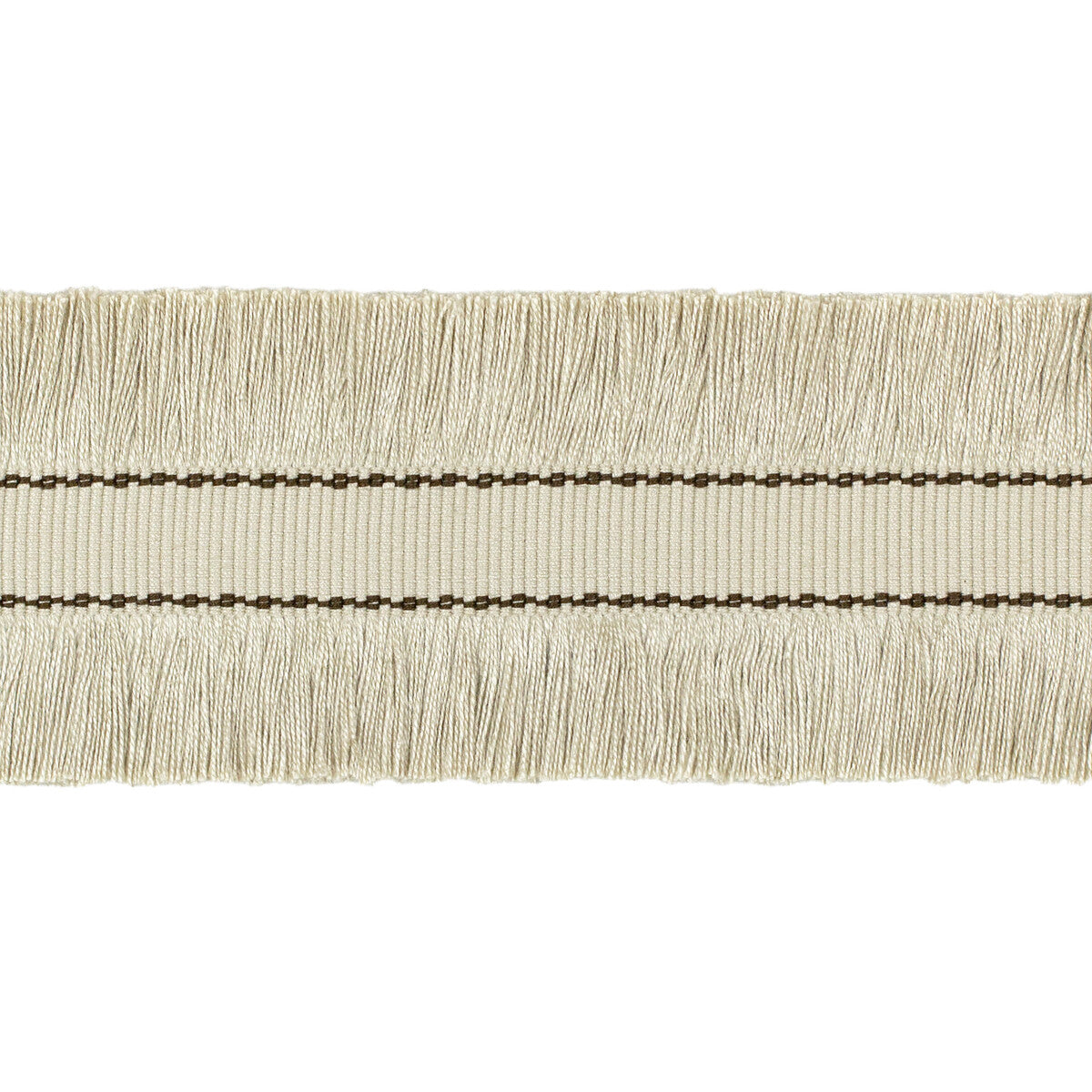 LEE JOFA CUT RUCHE FRINGE FLAX & BRONZE