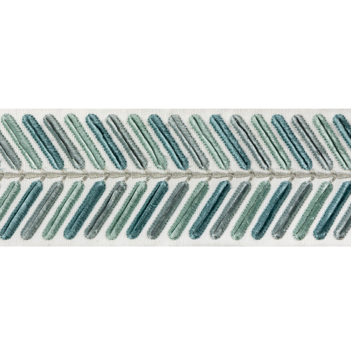 LEE JOFA WINGFIELD EMB TAPE TEAL