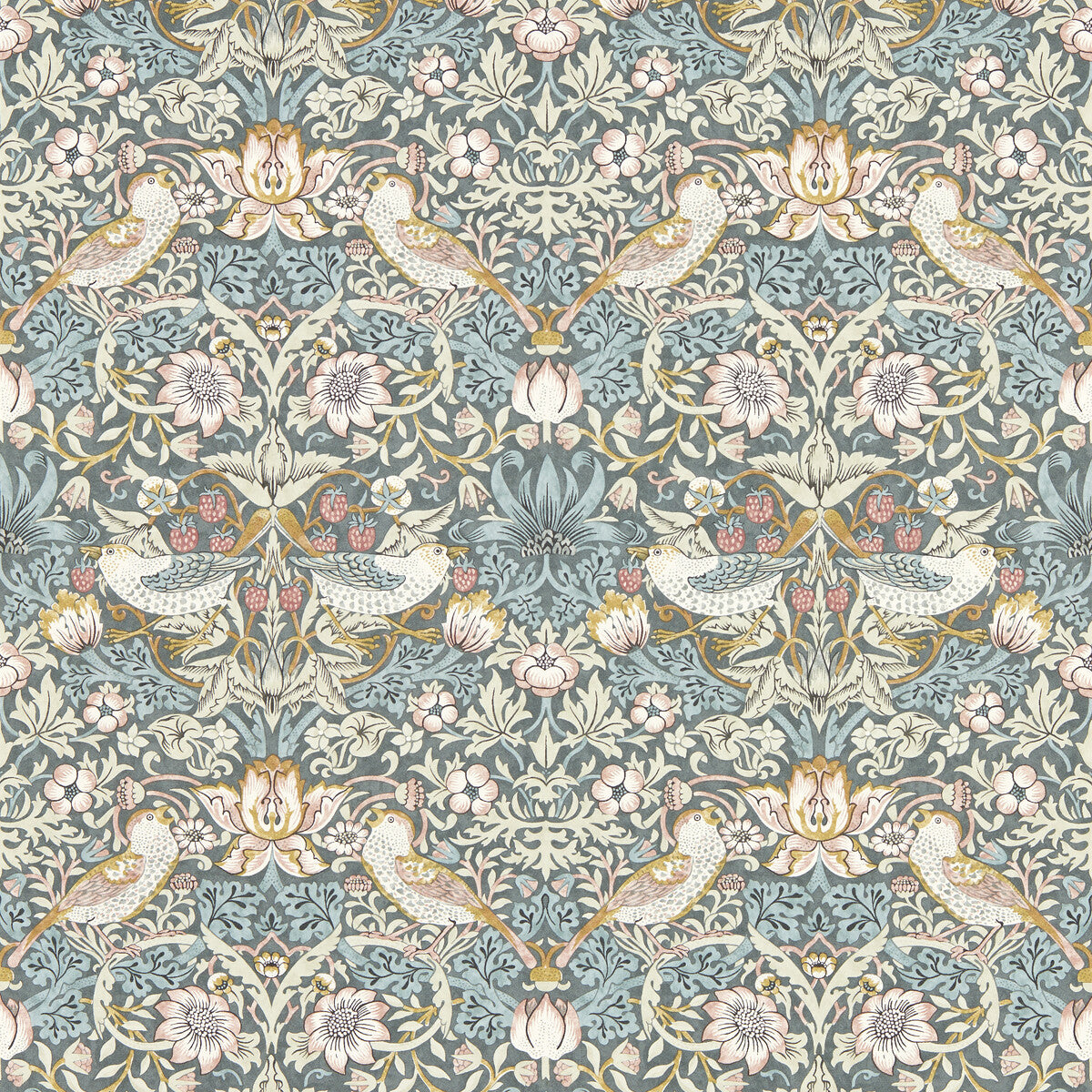 CLARKE AND CLARKE STRAWBERRY THIEF SLATE WP