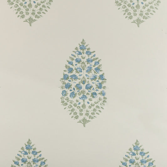 KRAVET COUTURE ATELIER PAISLEY WP BLUE SAGE